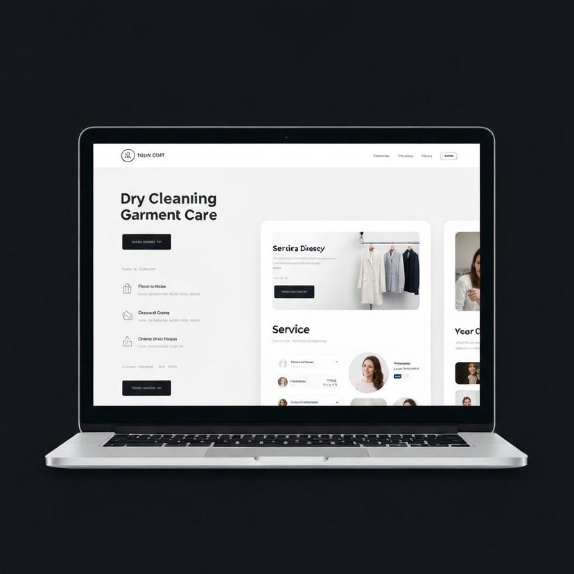 Dry Cleaners website design