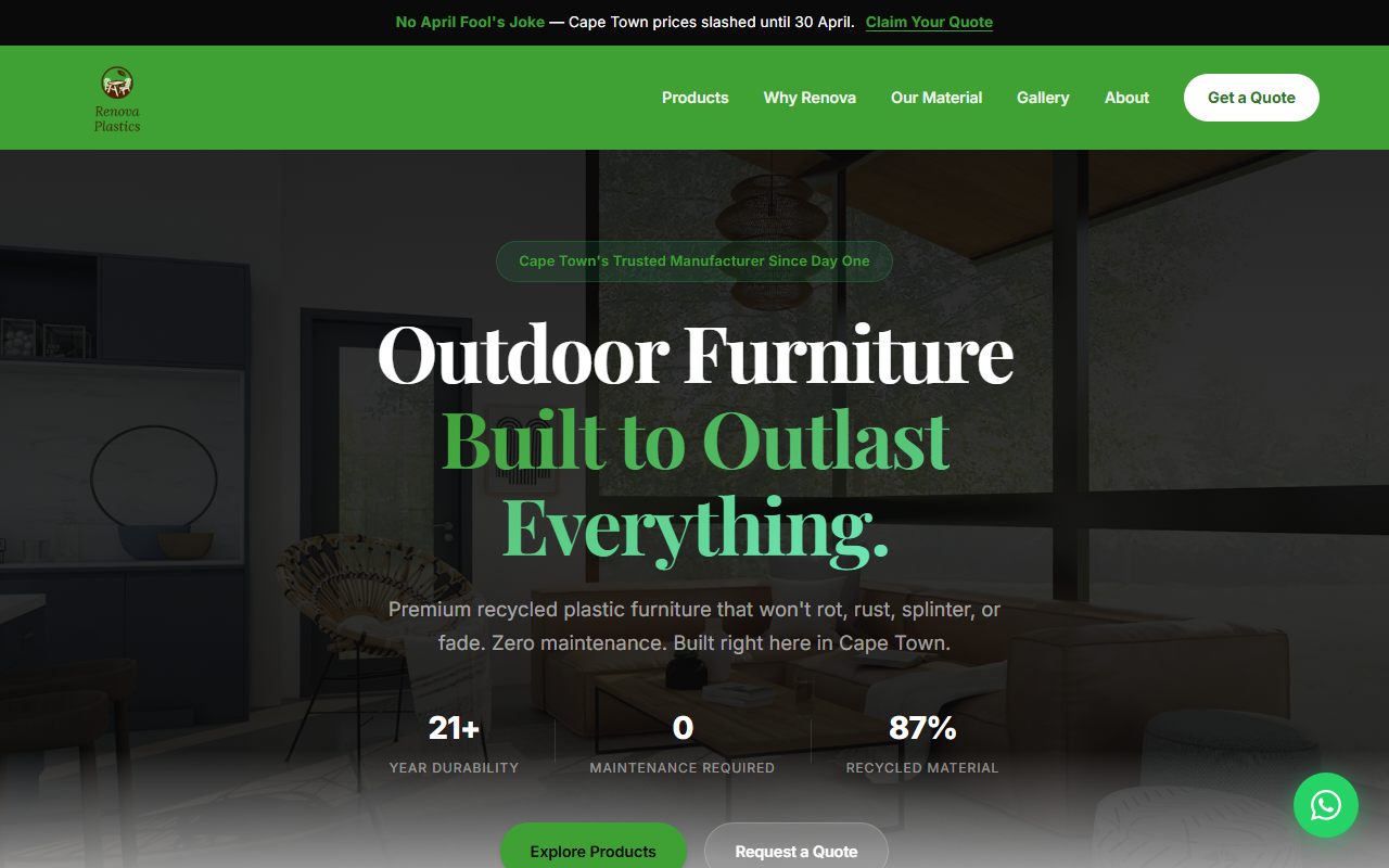 Renova Plastics website preview