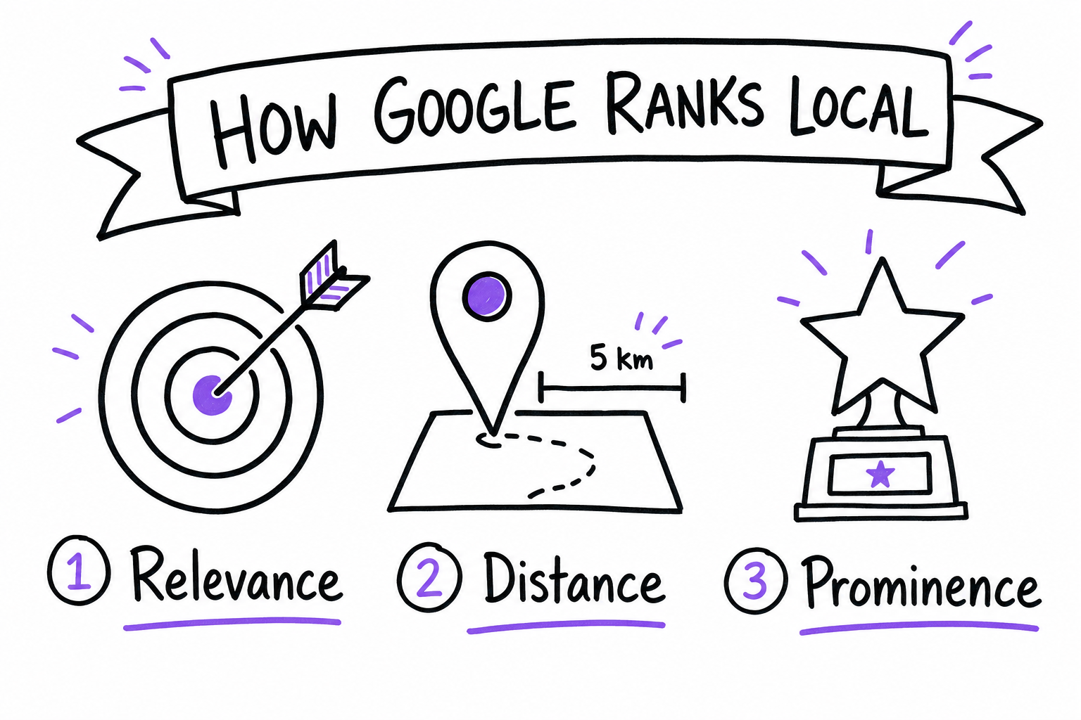 How Google ranks local results: relevance, distance and prominence