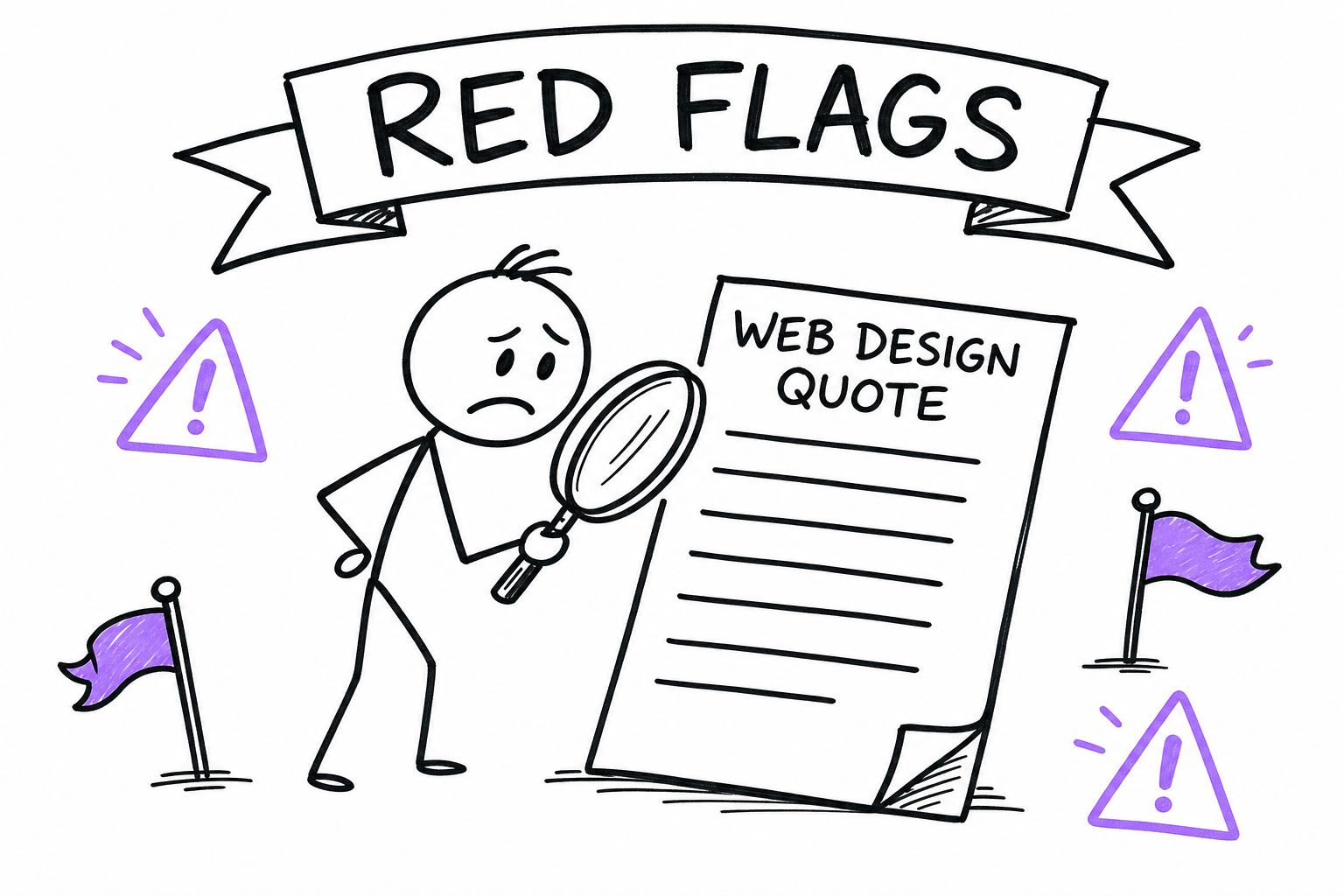 Doodle: red flags to watch for in a web design quote
